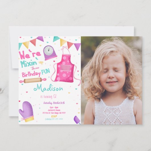 Bakfoto-uitnodiging Kaart (Voorkant)