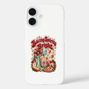 Bakgeesten Oplichten Retro Kerst Gingerspeculaas iPhone 16 Hoesje
