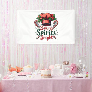 Bakgeesten vrolijk maken Funny Baking Chef Baker Spandoek