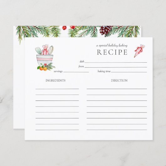 Bakgereedschap | Het mengen van bowl Holiday Bakin (Voorkant / Achterkant)