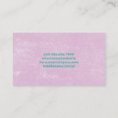 Bakgereedschap | Paarse textielachtergrond Visitekaartje (Achterkant)