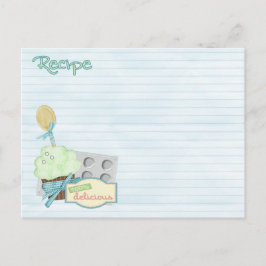 bakgereedschap receptkaart briefkaart