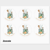 Bakgerei Bakkerij Bakker Ronde Sticker (Vel)