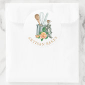 Bakgerei Bakkerij Bakker Ronde Sticker (Tas)