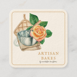 Bakgerei Bakkerij Bakker Vierkante Visitekaartje