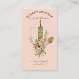 Bakgerei Catering Kok Chef verticaal schattig Visitekaartje