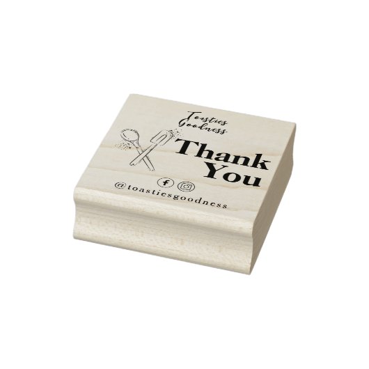 Bakgerei Dank u bedrijfsnaam Bakkerij Rubberstempel (Stempel)