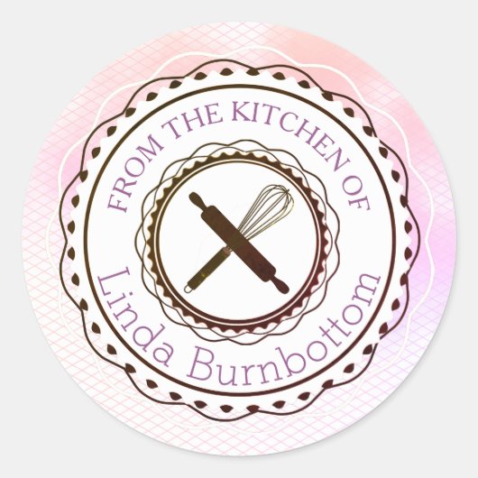 Bakgerei whisk uit de keuken van sticker (Voorkant)