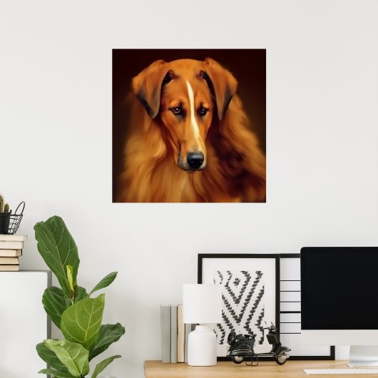 Bakharwal Dog - Dog Portrait Poster (Thuiskantoor)