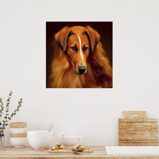 Bakharwal Dog - Dog Portrait Poster (Keuken)