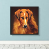 Bakharwal Dog - Hond Portret Canvas Afdruk (Insitu (Houten vloer))