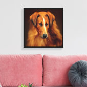Bakharwal Dog - Hond Portret Canvas Afdruk (Insitu (Woonkamer))
