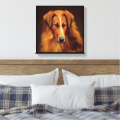 Bakharwal Dog - Hond Portret Canvas Afdruk (Insitu (Slaapkamer))