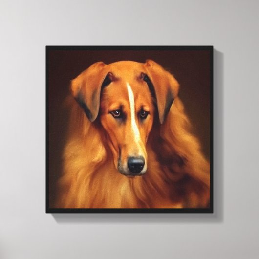 Bakharwal Dog - Hond Portret Canvas Afdruk (Voorkant)
