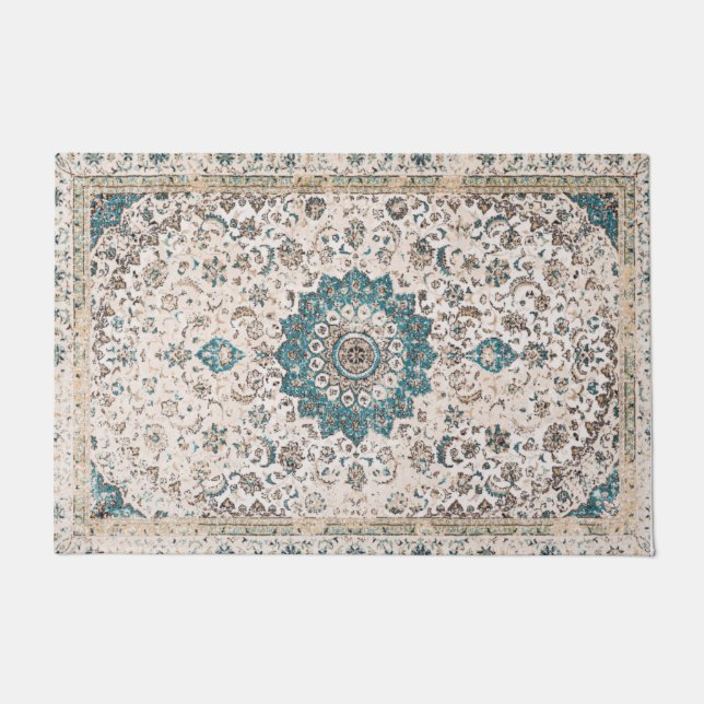 Bakhshaish Azerbeidzjan Northwest Persian tapijtpi Deurmat (Voorkant)