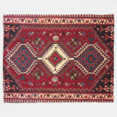 Bakhshaish Azerbeidzjan Northwest Persian tapijtpi Fleece Deken (Voorkant (Horizontaal))