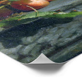 Bakhuyzen - stilstaand leven met bloemen en vrucht poster (Hoek)