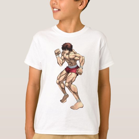 Baki het Grappler Fierce Combat T-shirt (Voorkant)