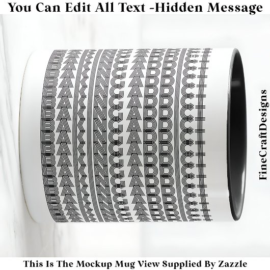 Baking Addict Hidden Message Funny Novelty 111B Mok