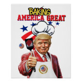 BAKING America Groot Poster (Voorkant)