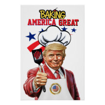 BAKING America Groot Poster