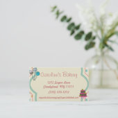 Baking and Bakery Boutique, Polka Dot Visitekaartje (Staand voorkant)