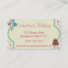 Baking and Bakery Boutique, Polka Dot Visitekaartje