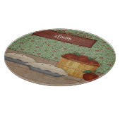 Baking Apple Pie Aangepaste naam Snijplank (Hoek)