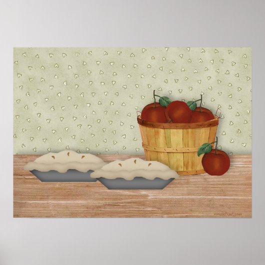 Baking Apple Pie Print (Voorkant)