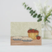 Baking Apple Pie Recipcard Briefkaart (Staand voorkant)
