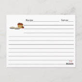 Baking Apple Pie Recipcard Briefkaart (Achterkant)