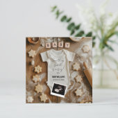 Baking Baby Announcement Kaart (Staand voorkant)