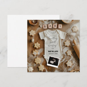 Baking Baby Announcement Kaart