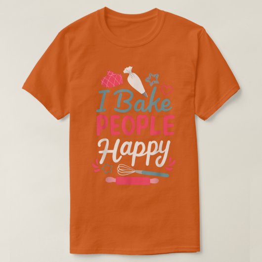 Baking Baker Bakery Confectioner Cake T-shirt (Design voorkant)