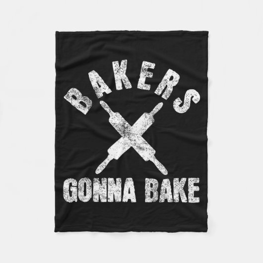 Baking Baker Bakery  Fleece Deken (Voorkant)