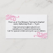 Baking bakery measuring spoons pastry chef visitekaartje (Achterkant)