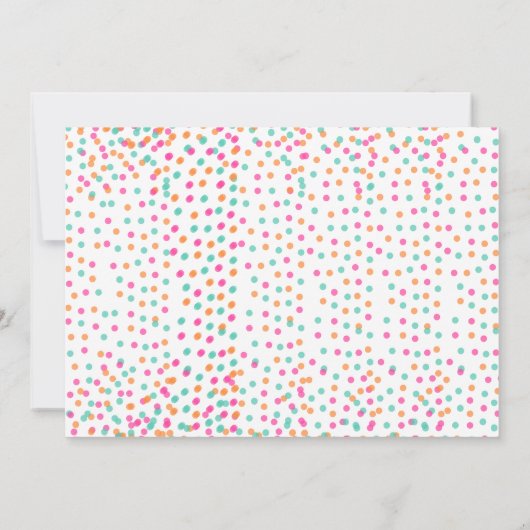 Baking bash party meisje decoreren verjaardagsfees kaart (Achterkant)