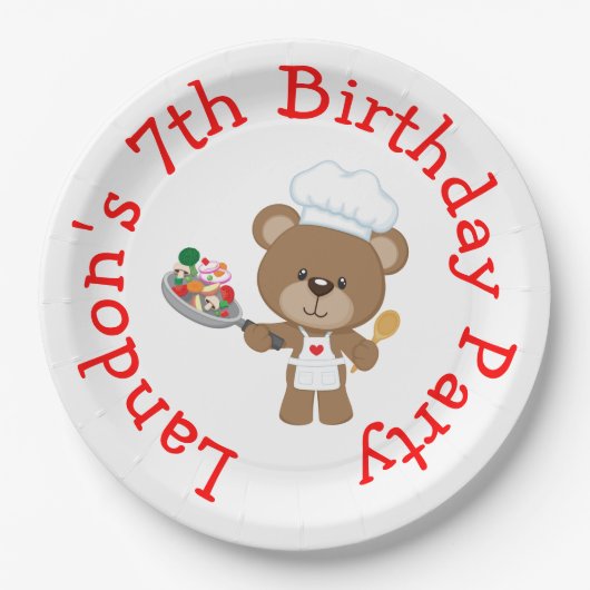 Baking Beer Birthday Party Papieren Bordje (Voorkant)