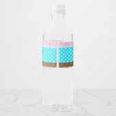 Baking Beer Birthday Party Waterfles Etiket (Achterkant)