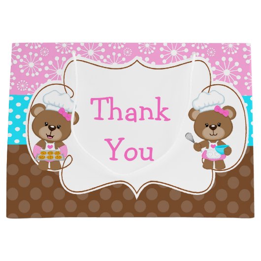 Baking Beren Birthday Party Groot Cadeauzakje (Voorkant)