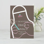 Baking Birthday Party Cupcakes Apron Kaart (Staand voorkant)