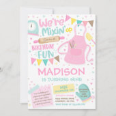 Baking Birthday Party Girly Cooking Birthday Party Kaart (Voorkant)