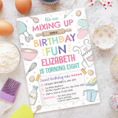Baking Birthday Party Invitation Kaart