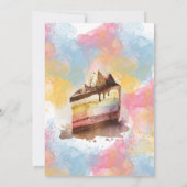 Baking Birthday Party Kaart (Achterkant)