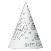 Baking Birthday Party - Kleur uw eigen Pet Feesthoedjes (Links)