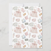 Baking Birthday Theme Invitation Girls Bday Kaart (Achterkant)