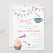 Baking Birthday Uitnodiging (Voorkant)