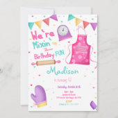 Baking Birthday Uitnodiging (Voorkant)