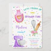 Baking Birthday Uitnodiging (Voorkant)