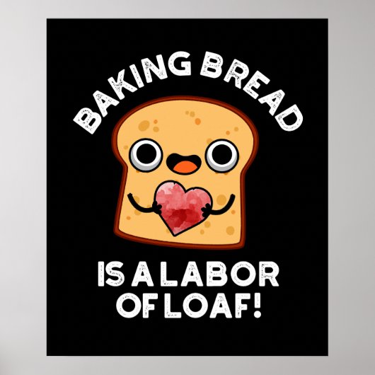 Baking Bread is een arbeidster van het brood met b Poster (Voorkant)